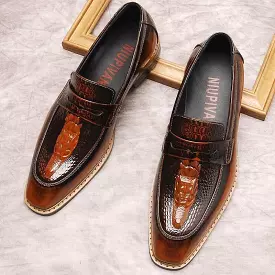 Angelo Leather Penny Loafers For Men