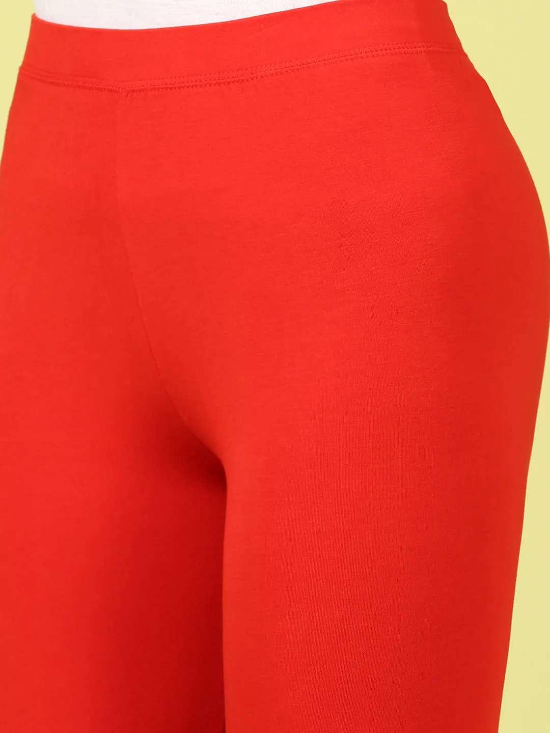 Ankle Length Leggings Viscose-Rust Orange