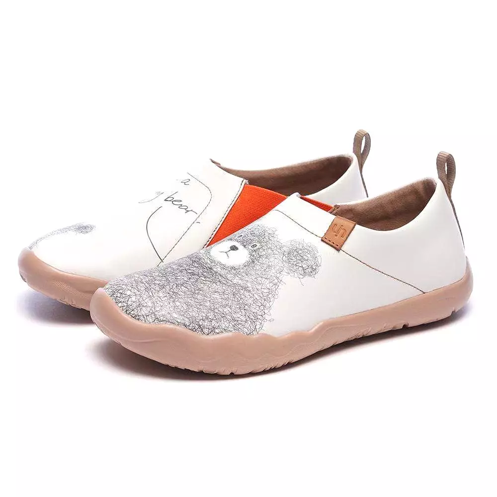 BE WITH YOU Cute Bear Female Flat Shoes