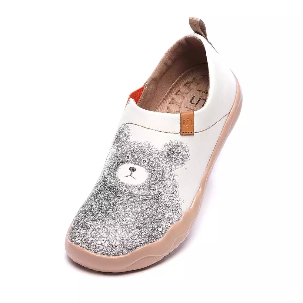 BE WITH YOU Cute Bear Female Flat Shoes