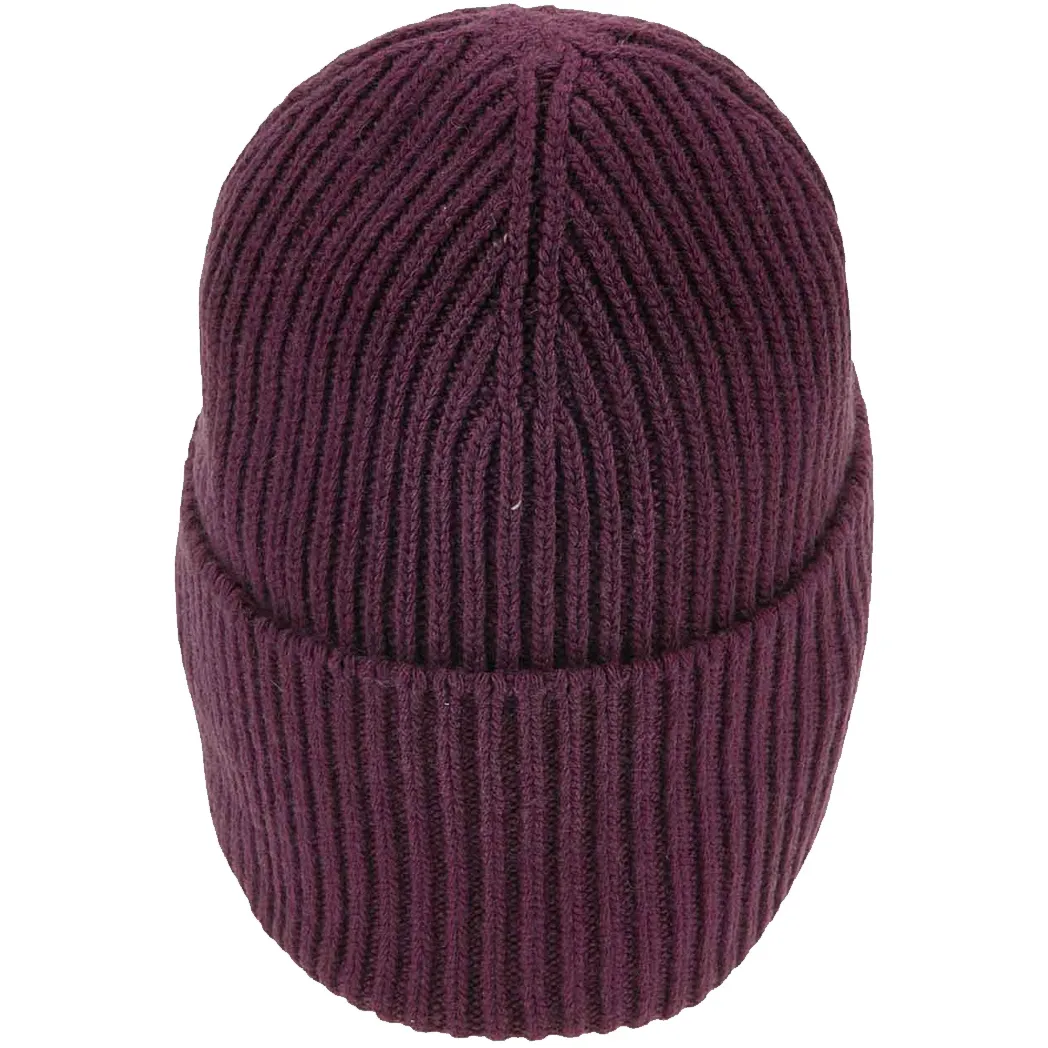 BEANIE IN LANA VERGINE Uomo Grape Wine