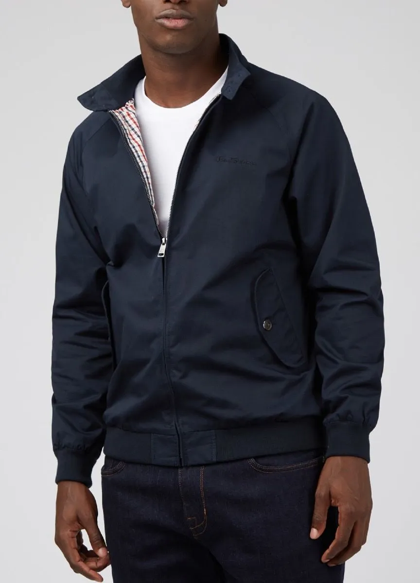 Ben Sherman Signature Casual Harrington Jacket Dark Navy