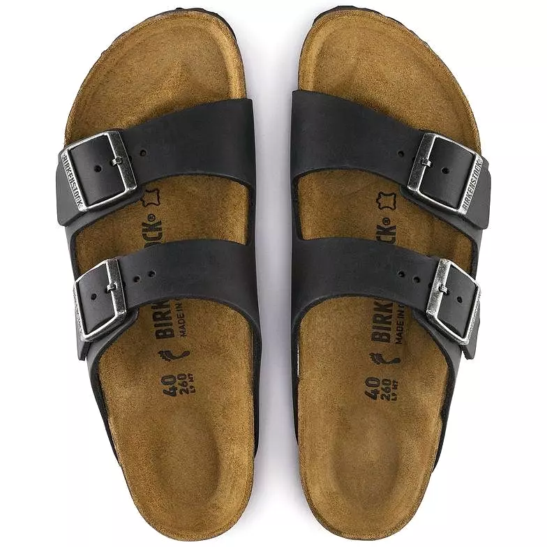 Birkenstock Arizona - Black Oiled Leather