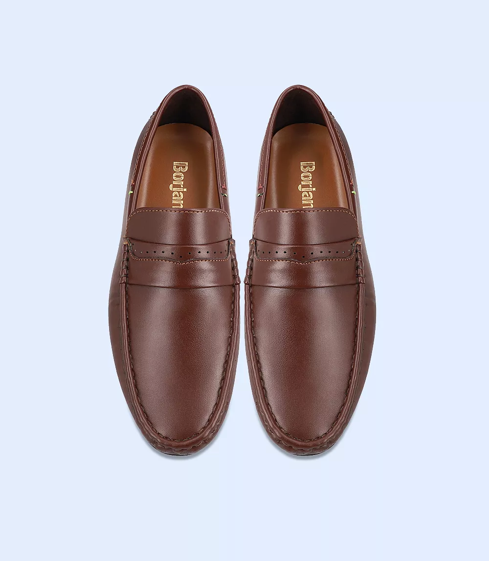 BM5244-BROWN-Men Loafers