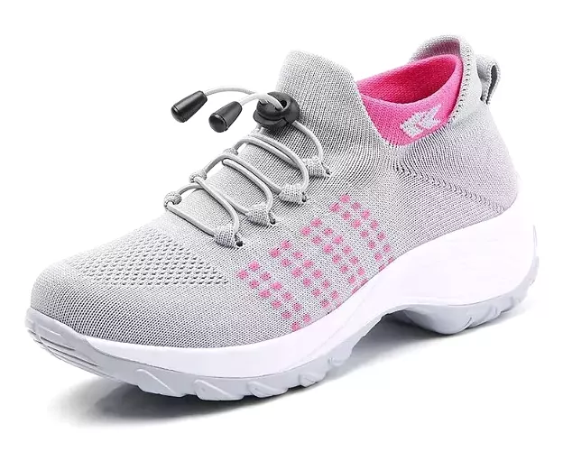 Breathable Mesh Women's Sneakers Socks Shoes