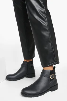 Buckle Detail Chelsea Boots