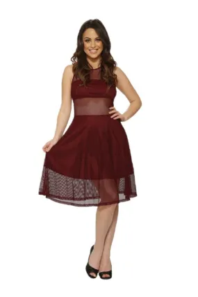 Burgundy Indecent Dress