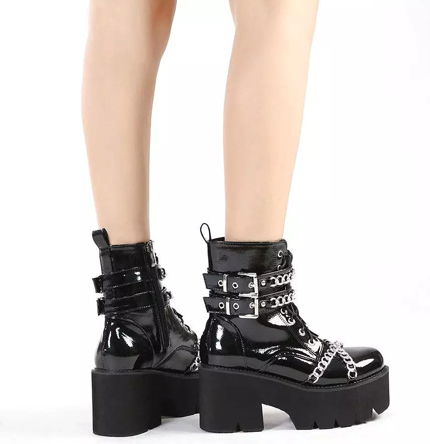 Chains-Buckles Gosh Boots