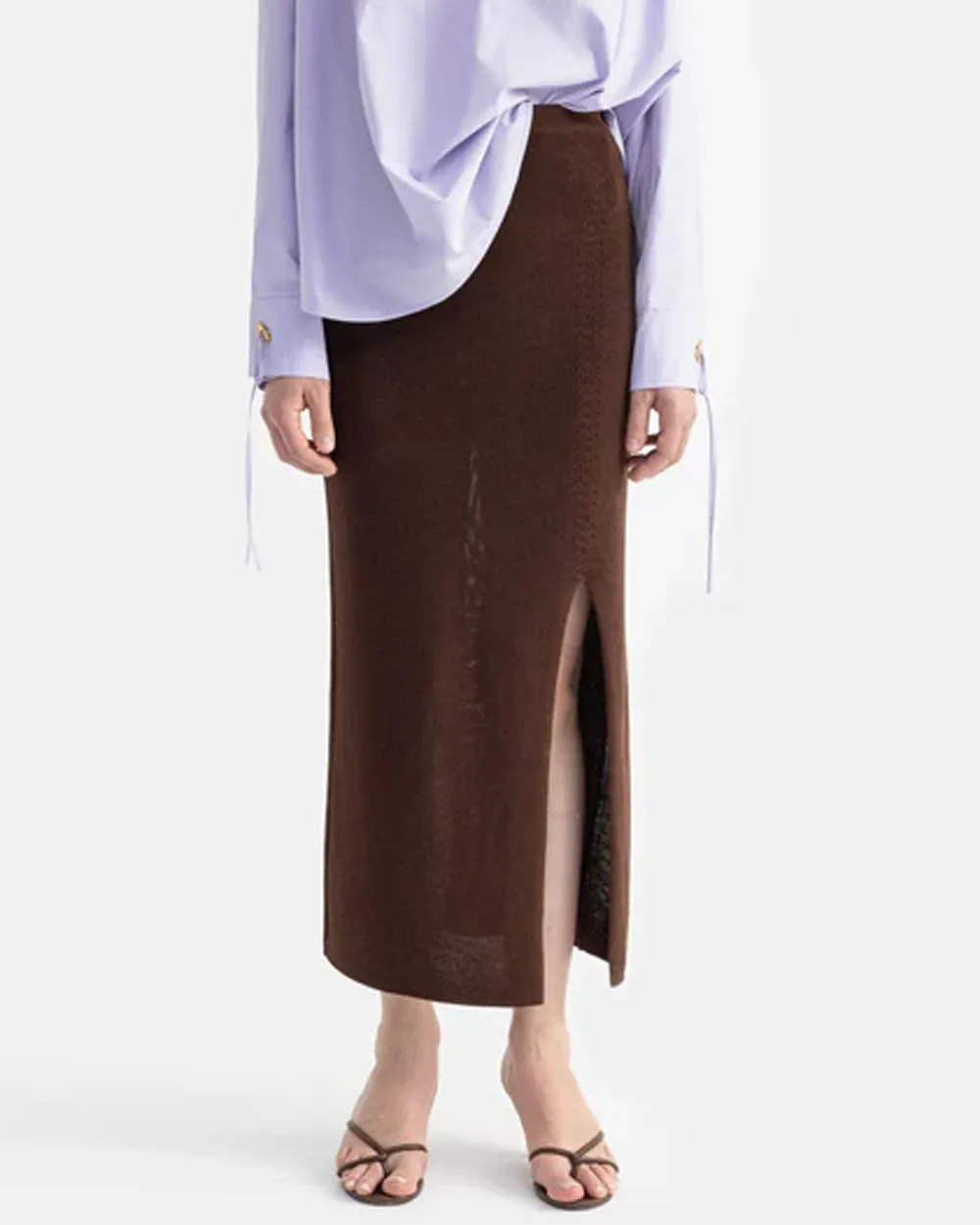 Chocolate Delos Maxi Skirt