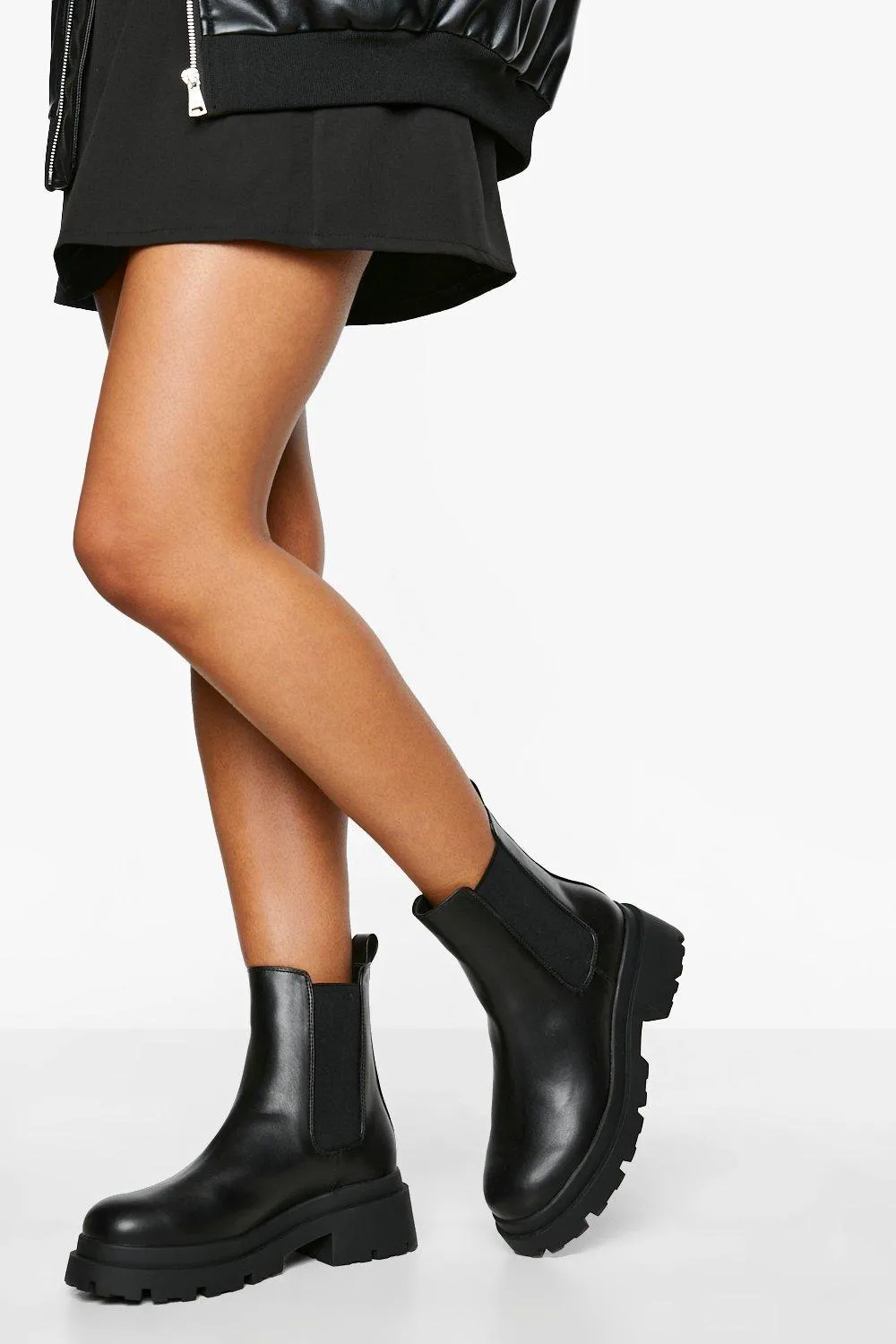 Chunky Double Sole Chelsea Boots