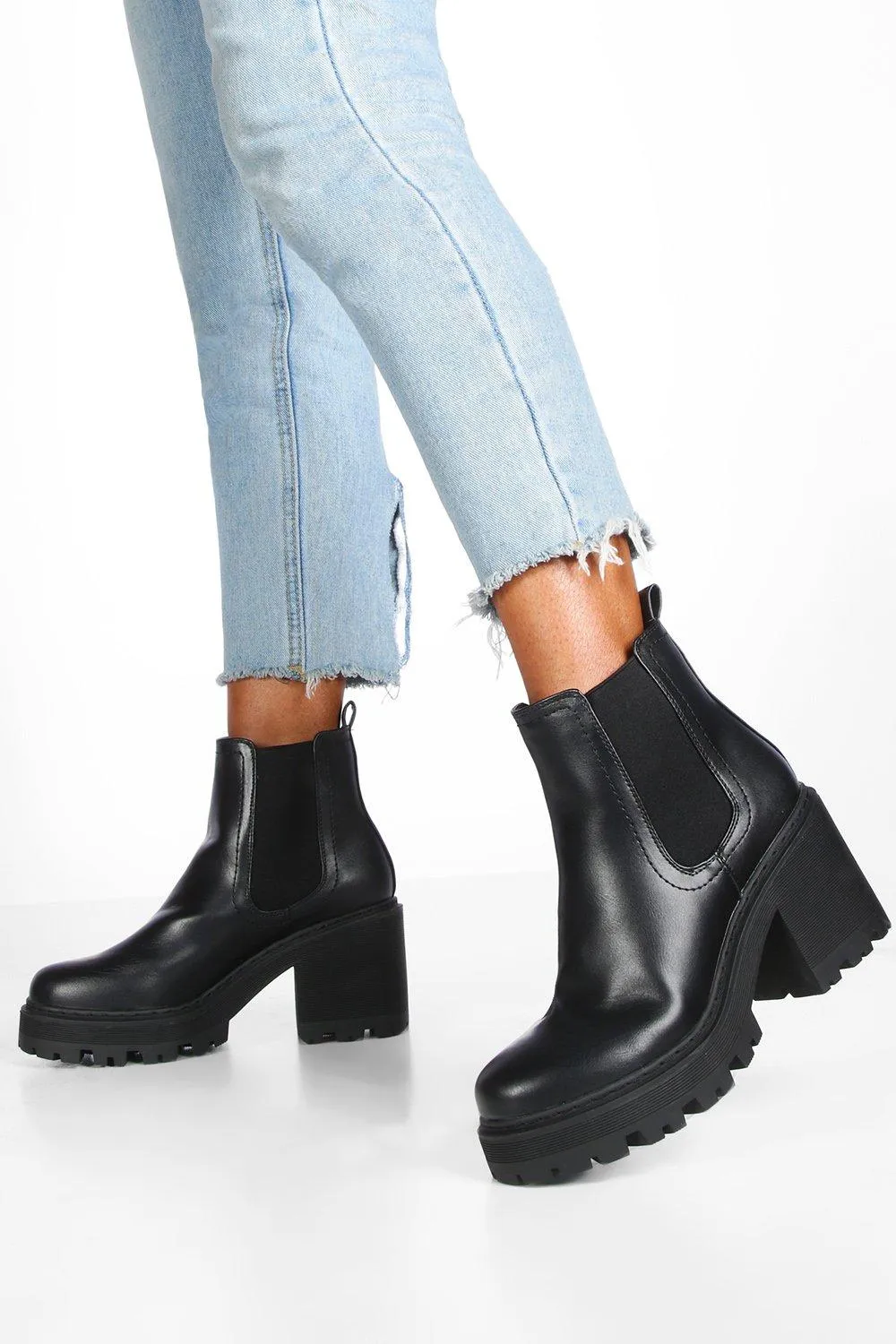 Chunky Lug Chelsea Boots