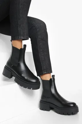 Chunky Split Sole Chelsea Boots