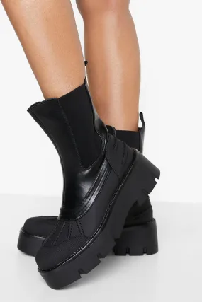 Chunky Toe Cap Chelsea Boots