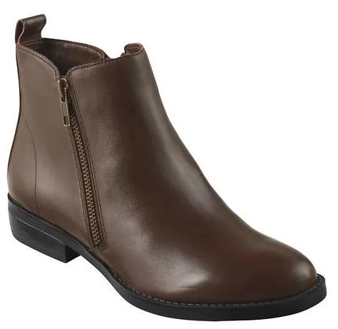 David Tate Women's Cubana Bootie Brown Leather