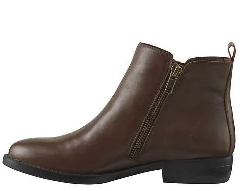 David Tate Women's Cubana Bootie Brown Leather