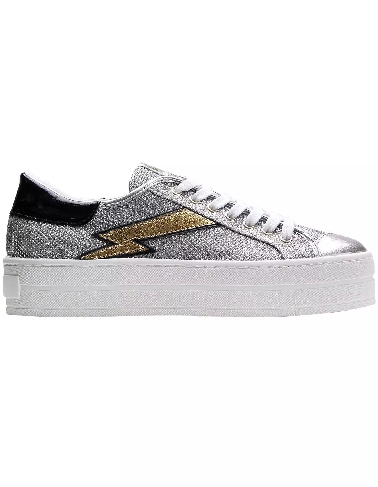 Department Of Finery Women's Kiki Leather Sneaker - SILVER