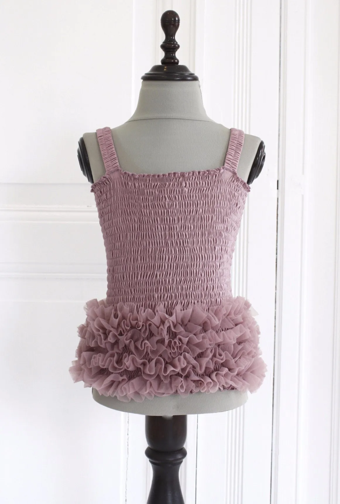 DOLLY by Le Petit Tom  FRILLY TOP mauve