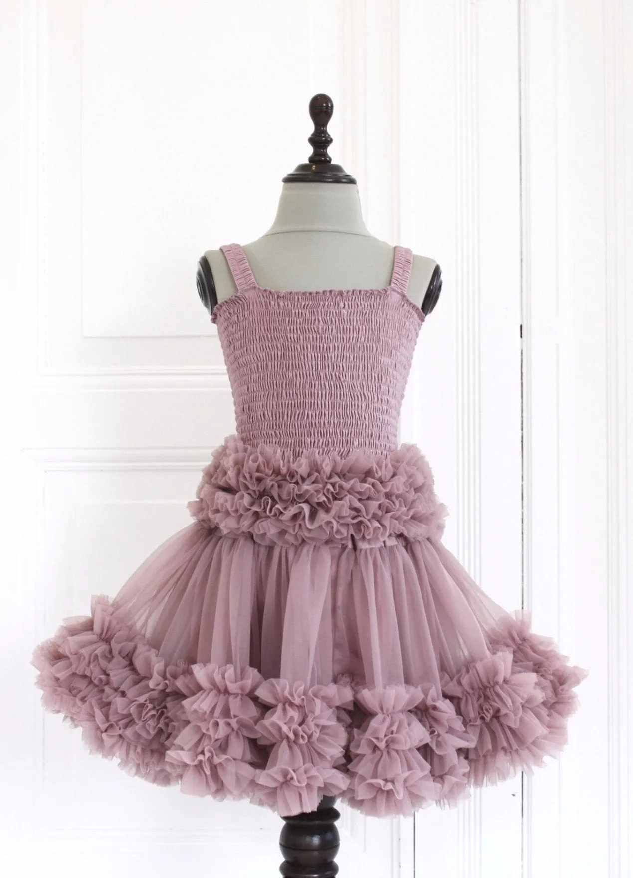 DOLLY by Le Petit Tom  FRILLY TOP mauve