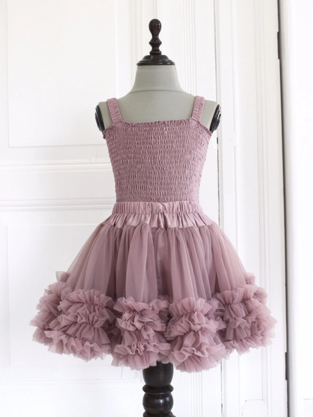 DOLLY by Le Petit Tom  FRILLY TOP mauve