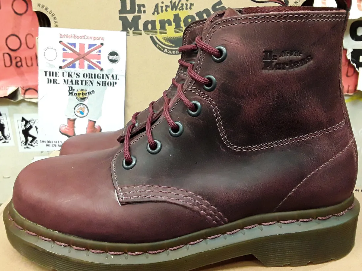 Dr Martens Crazy Horse, Size UK3, Limited Edition, Red Boot, 6 hole