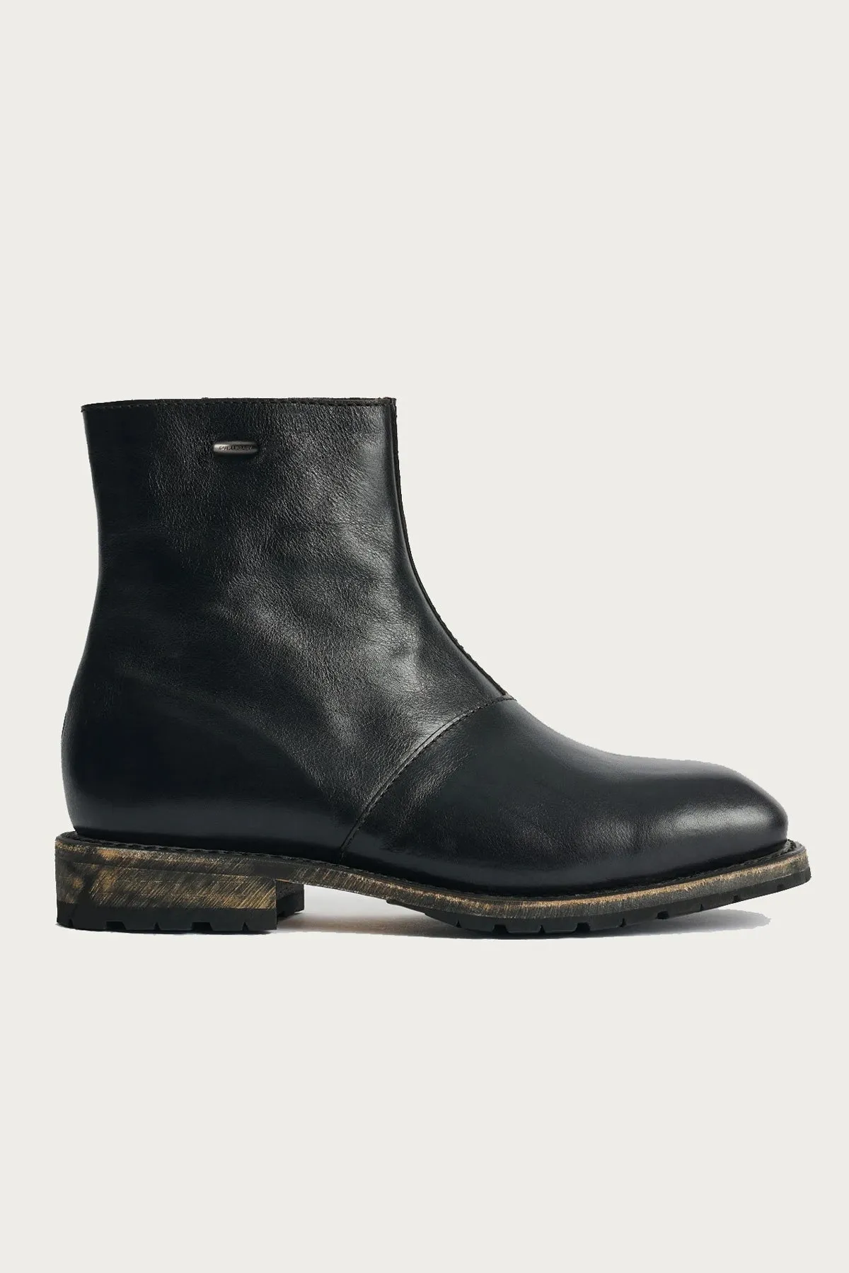 Engine Boot - Deep Black Leather