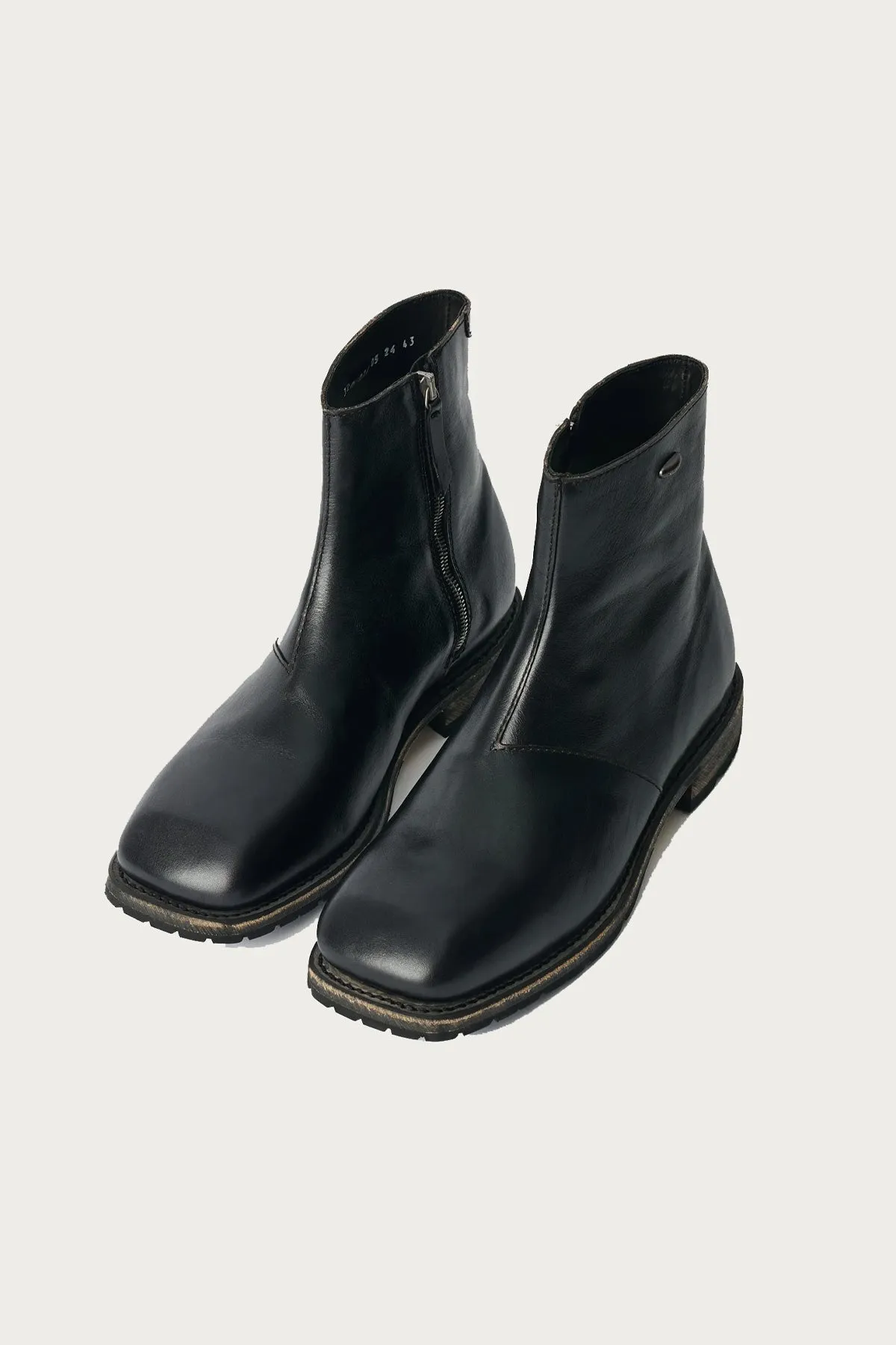 Engine Boot - Deep Black Leather