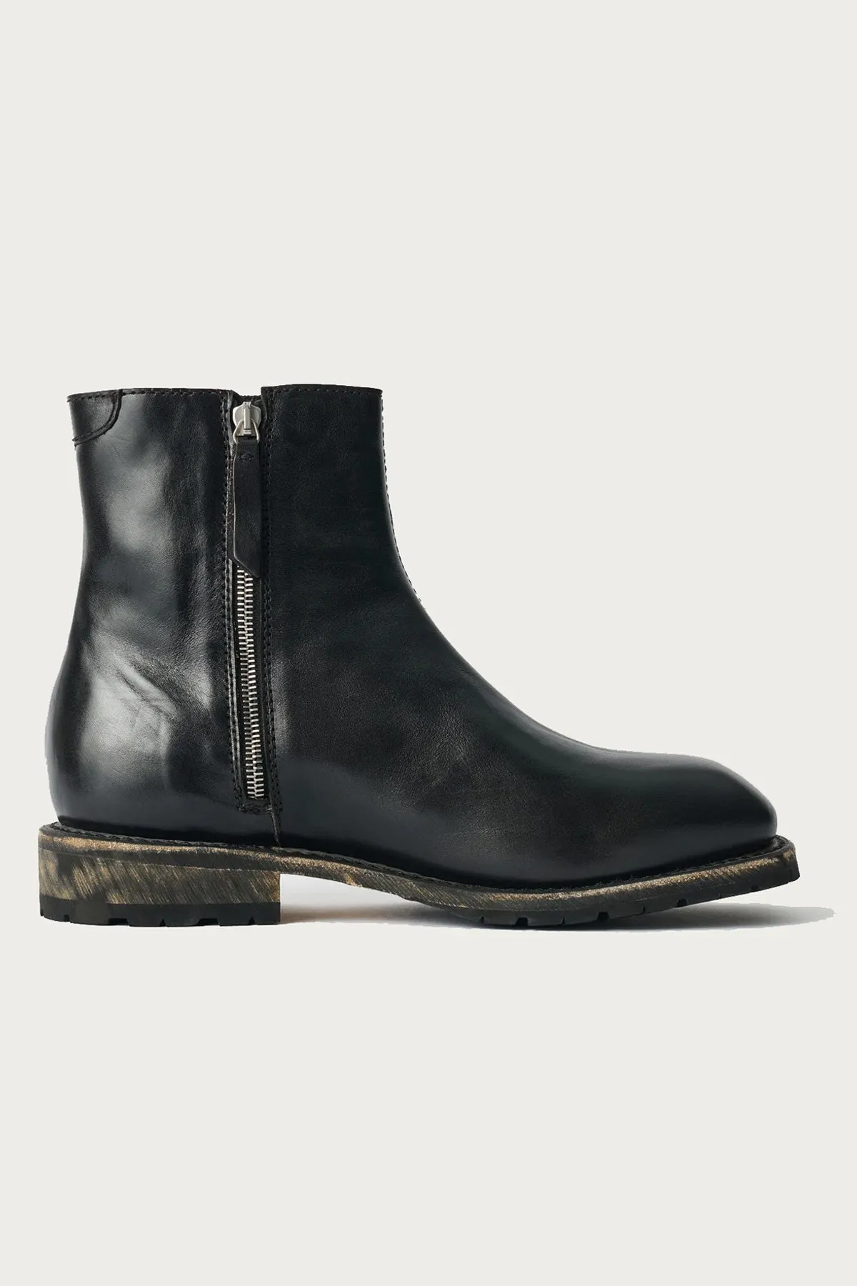 Engine Boot - Deep Black Leather