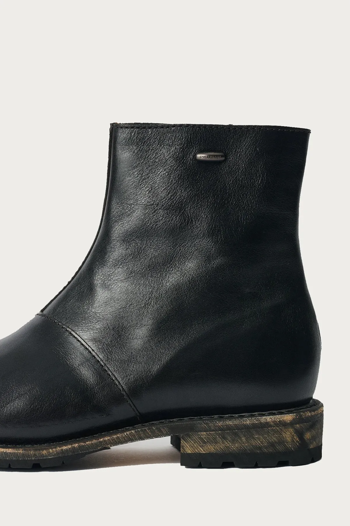 Engine Boot - Deep Black Leather