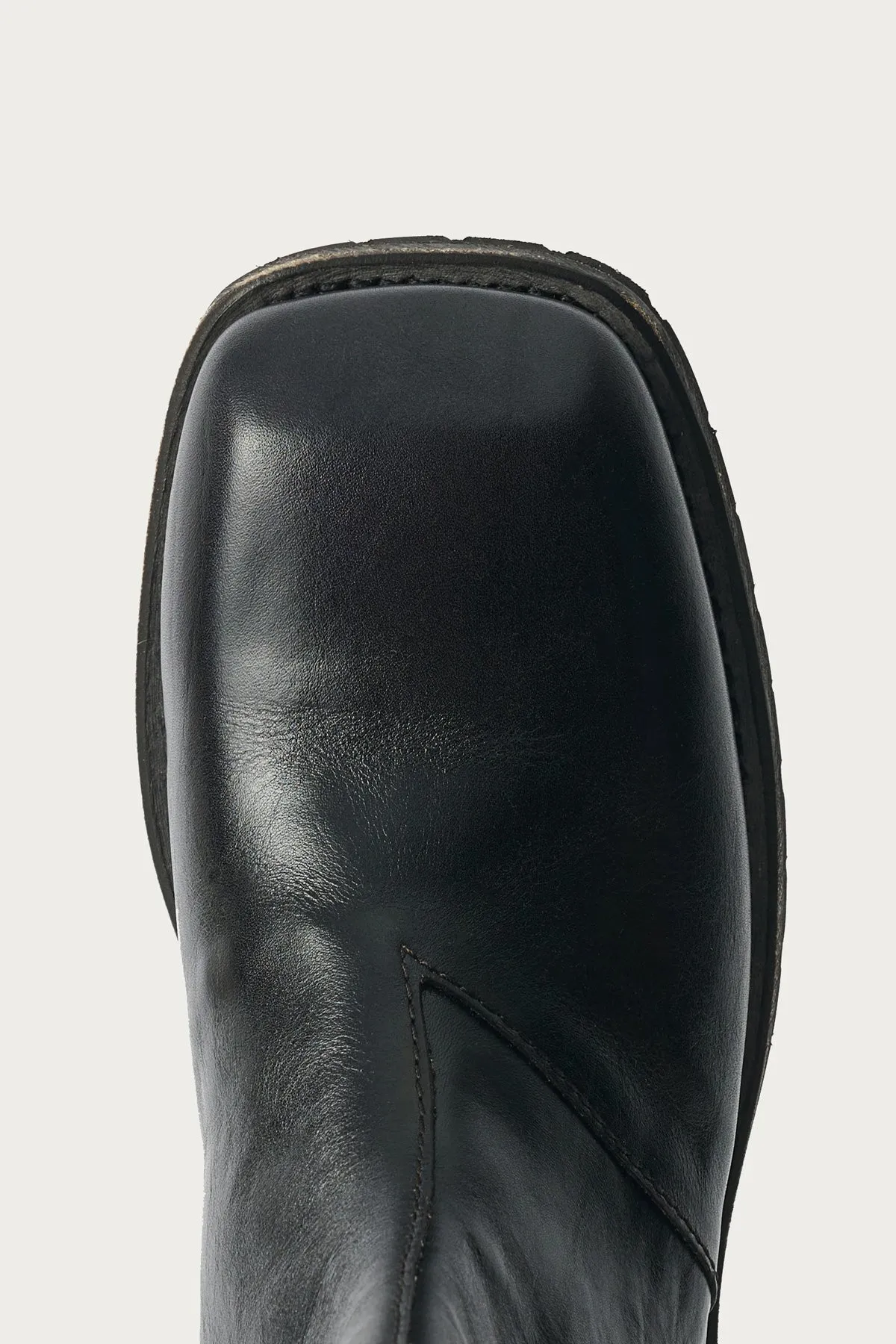 Engine Boot - Deep Black Leather