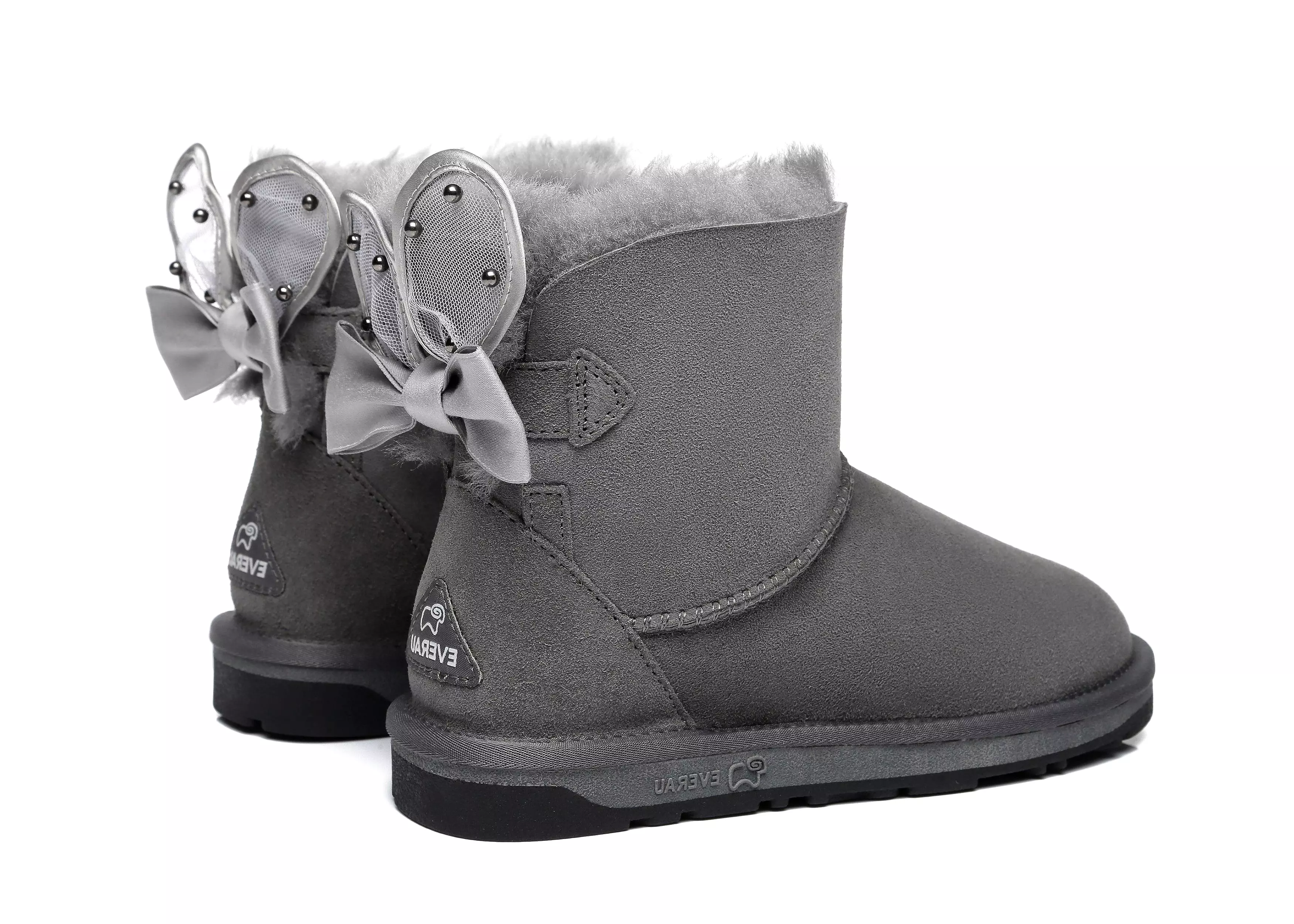 EVERAU Mini Single Bow Women Wabbit Boots