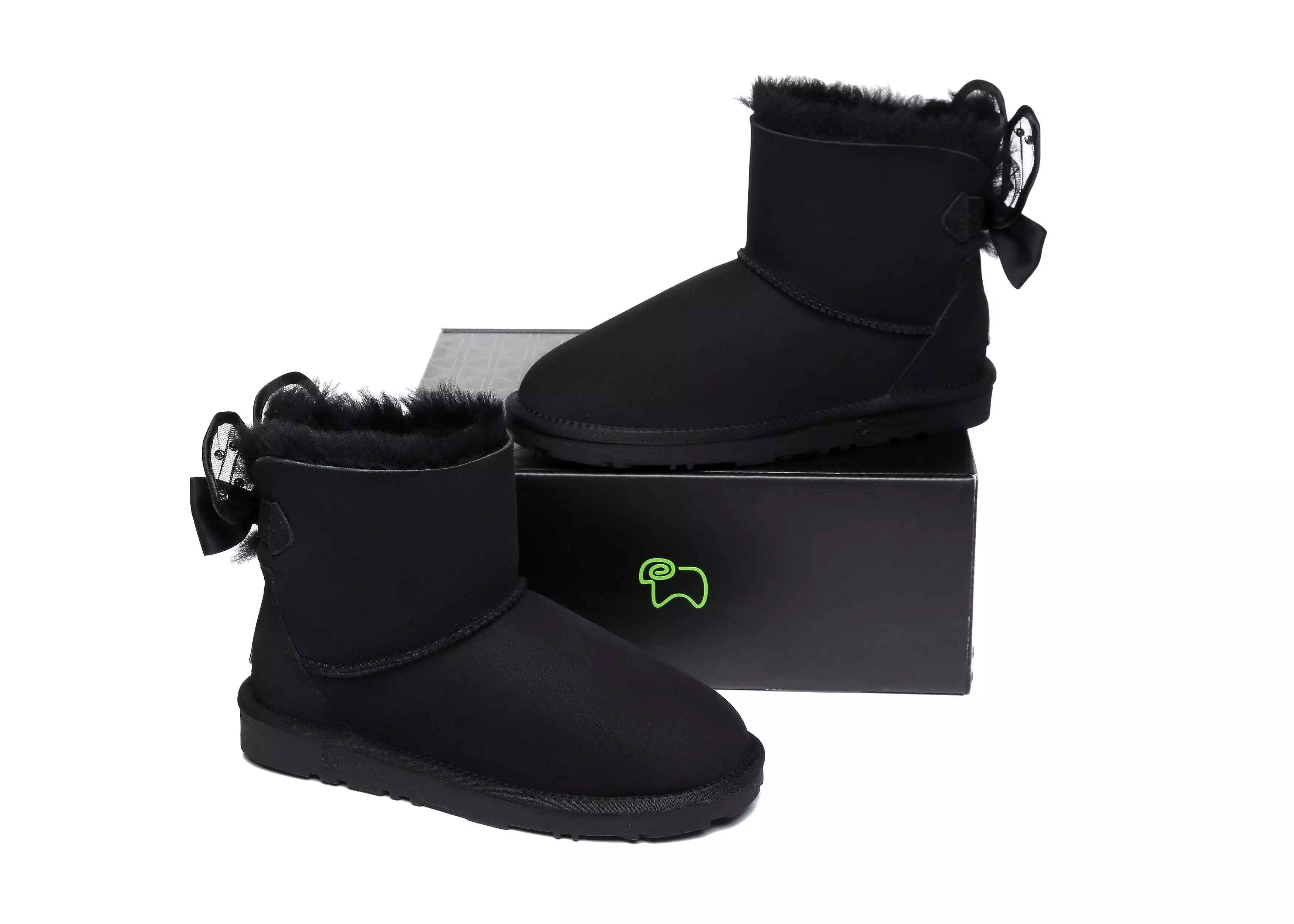 EVERAU Mini Single Bow Women Wabbit Boots