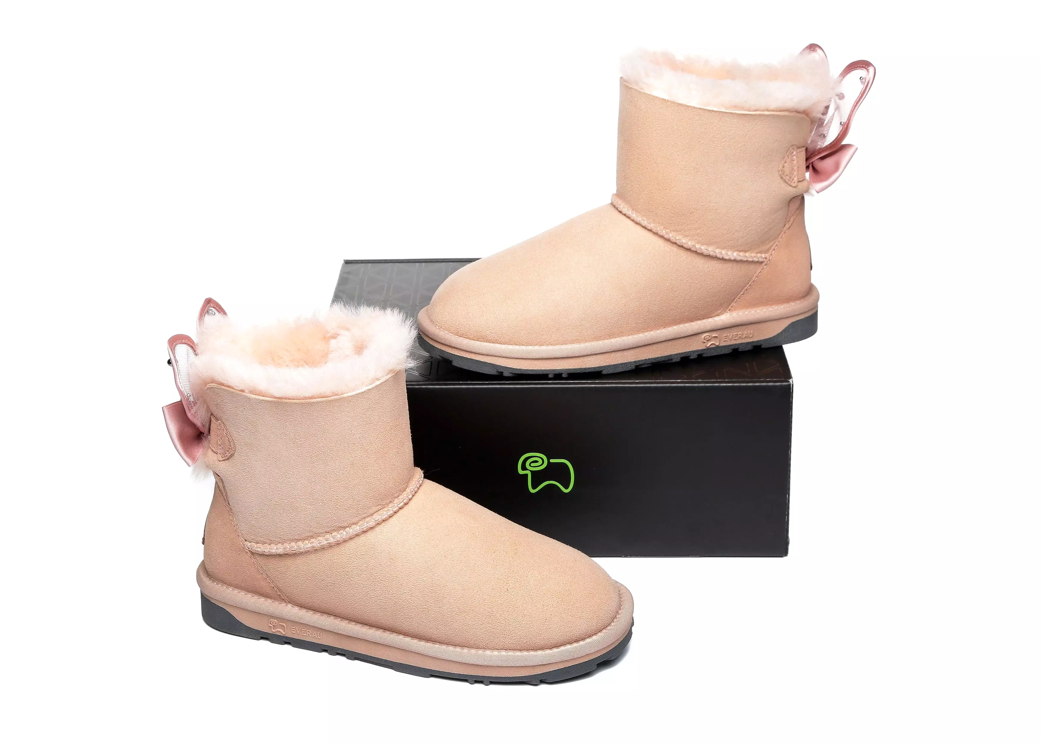 EVERAU Mini Single Bow Women Wabbit Boots