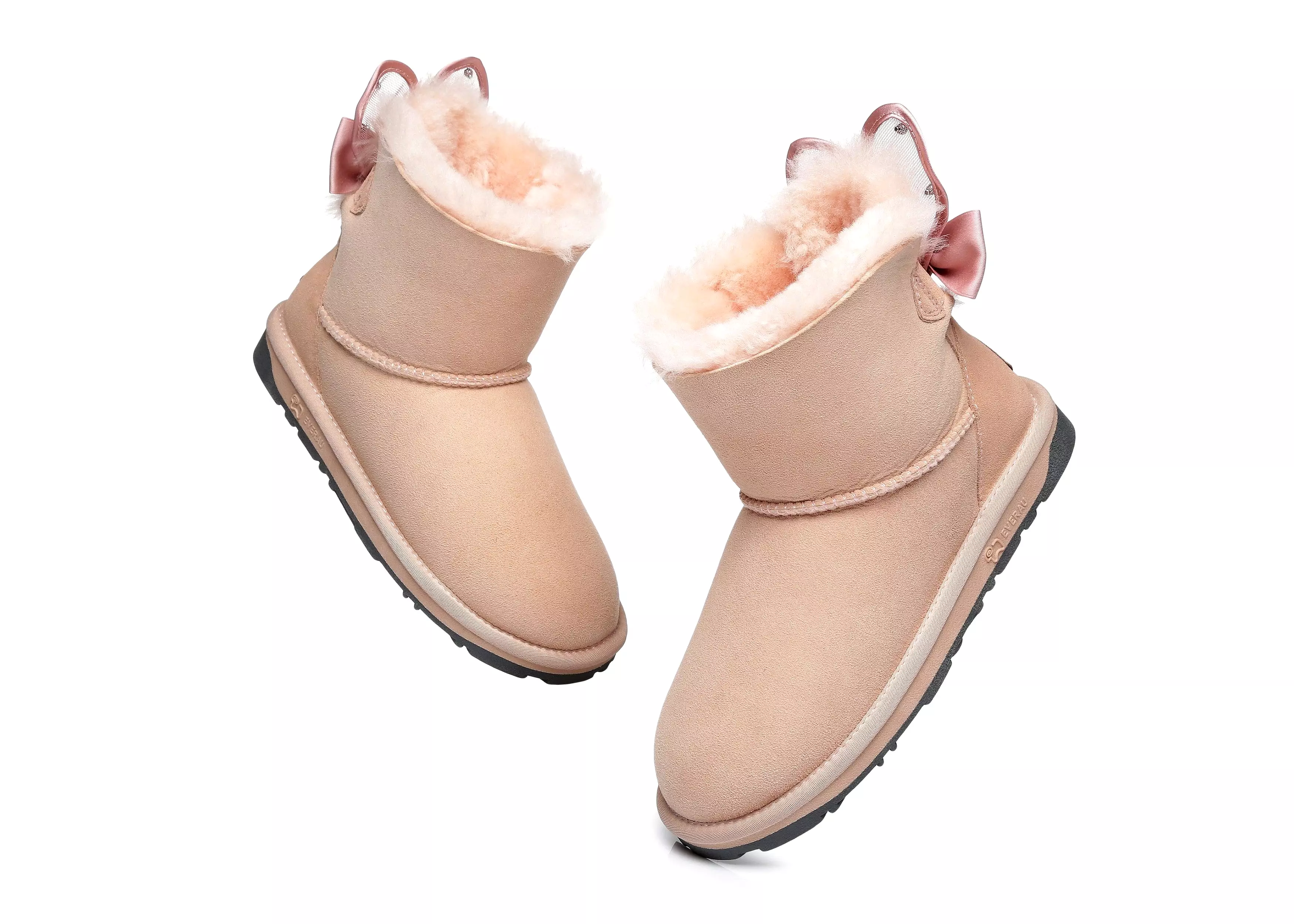 EVERAU Mini Single Bow Women Wabbit Boots