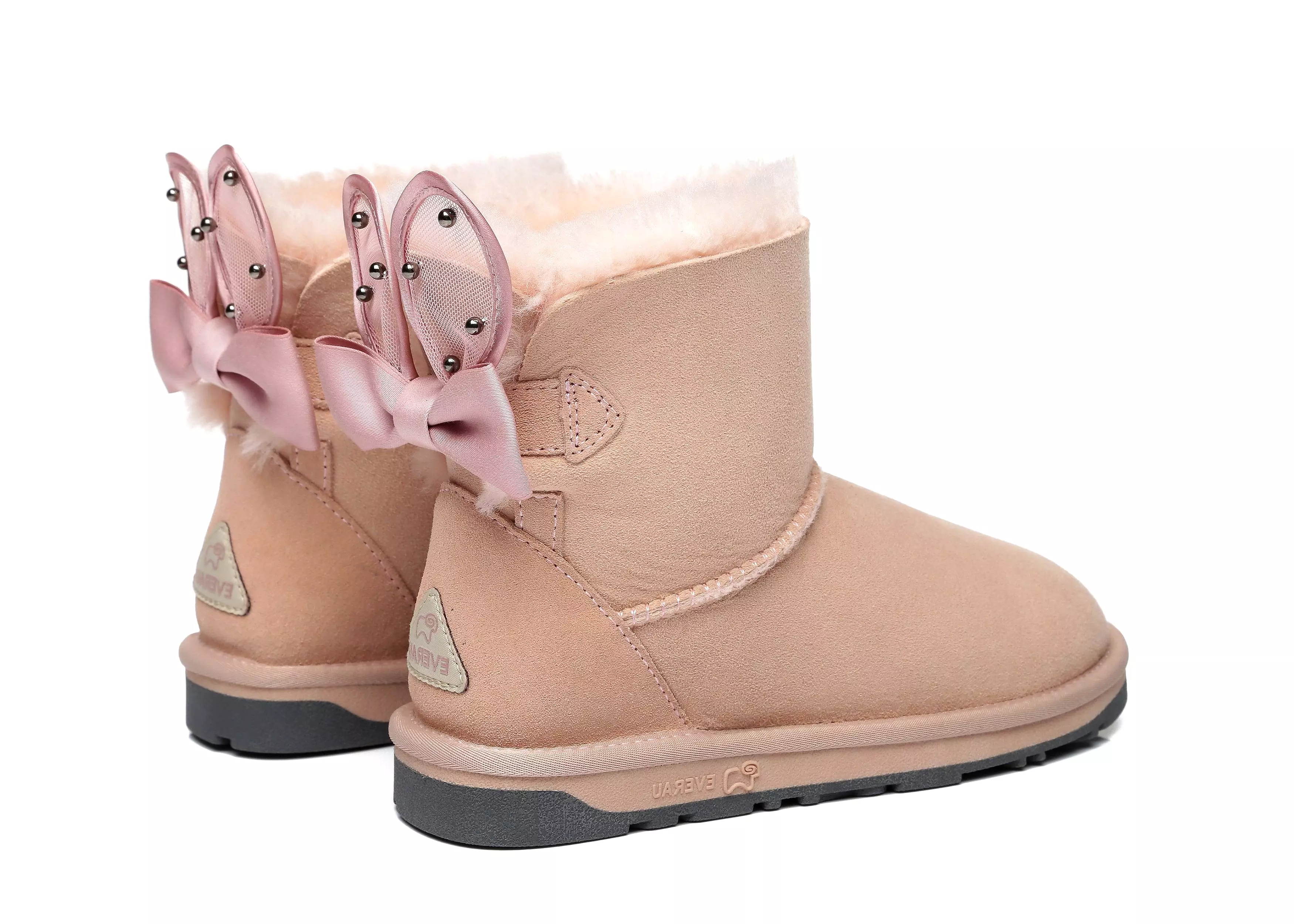 EVERAU Mini Single Bow Women Wabbit Boots