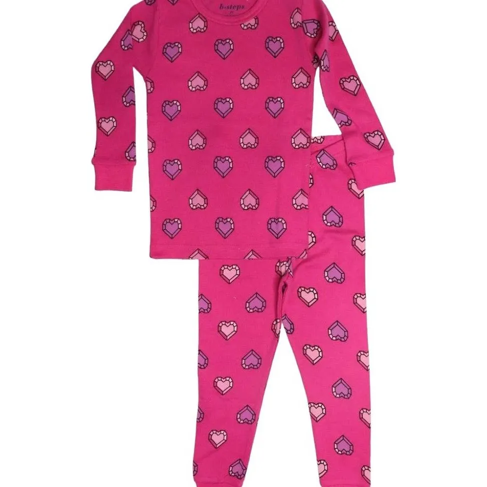 gem heart bubblegum PJs