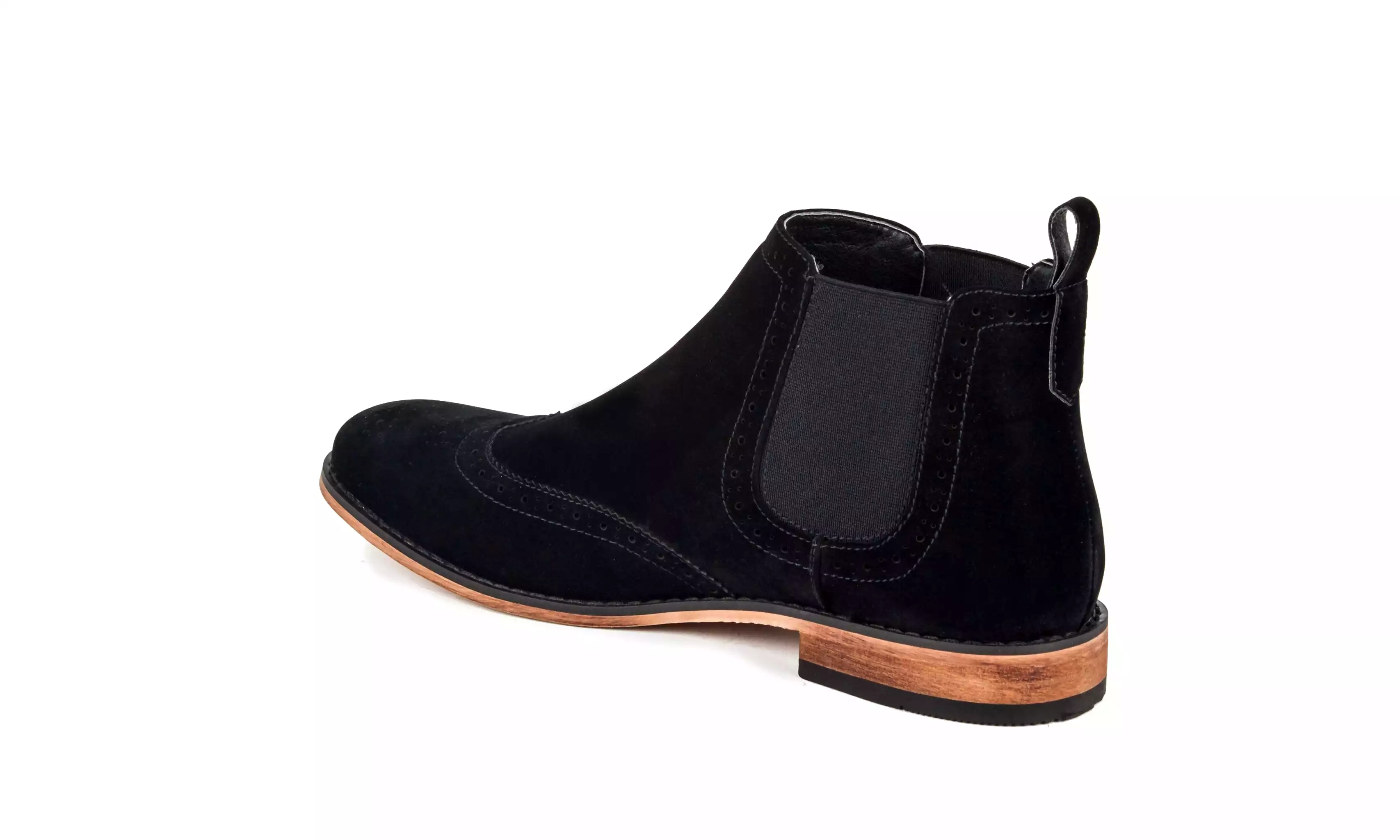 Gino Vitale Men's Wing Tip Chelsea Boots