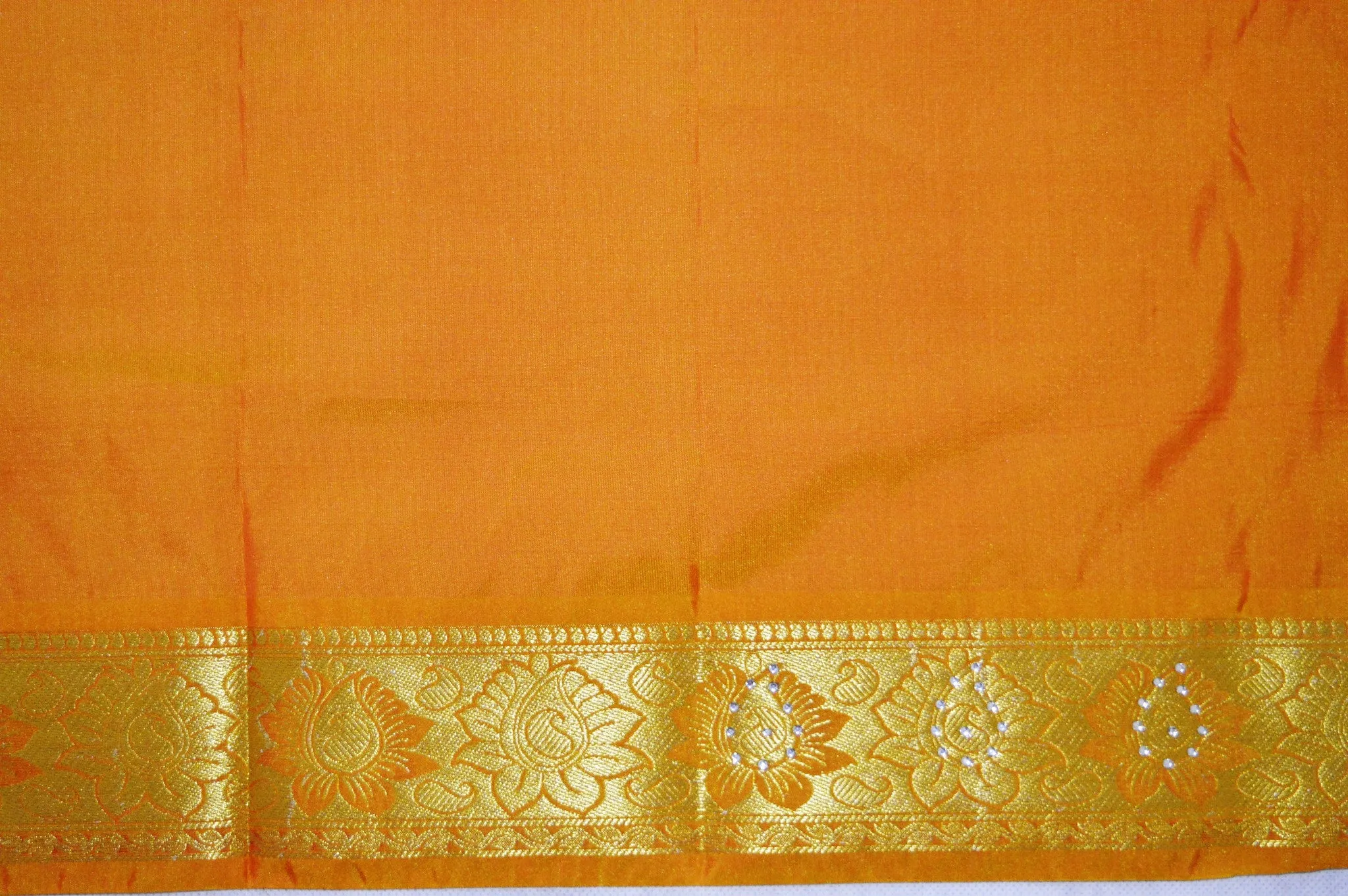 Gorgeous  Kanchipuram Silk Saree With Stones