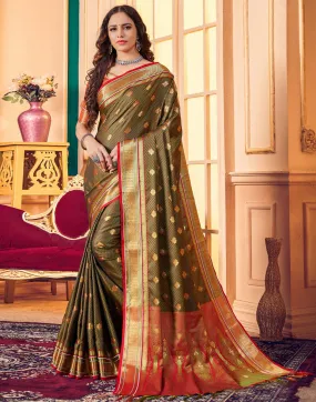 Green Silk Saree