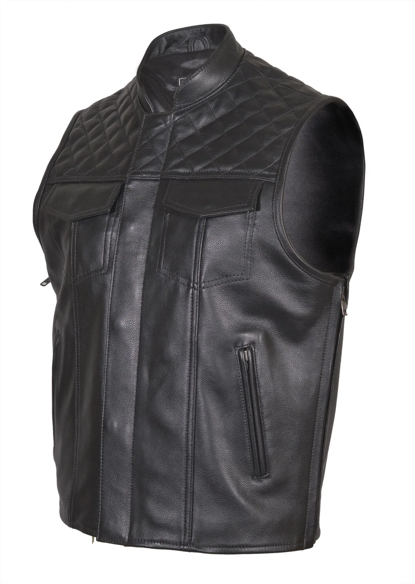 Grenadier - Leather Motorcycle Waistcoat