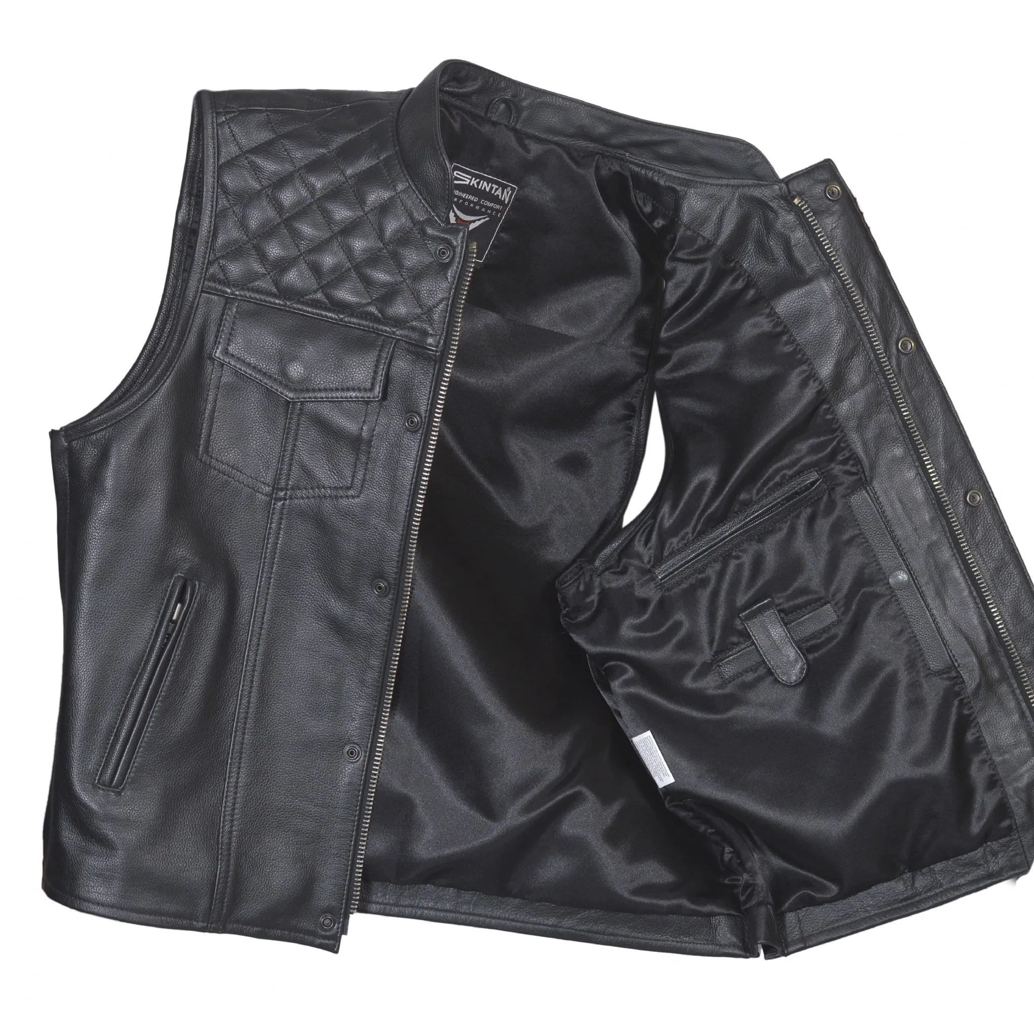 Grenadier - Leather Motorcycle Waistcoat