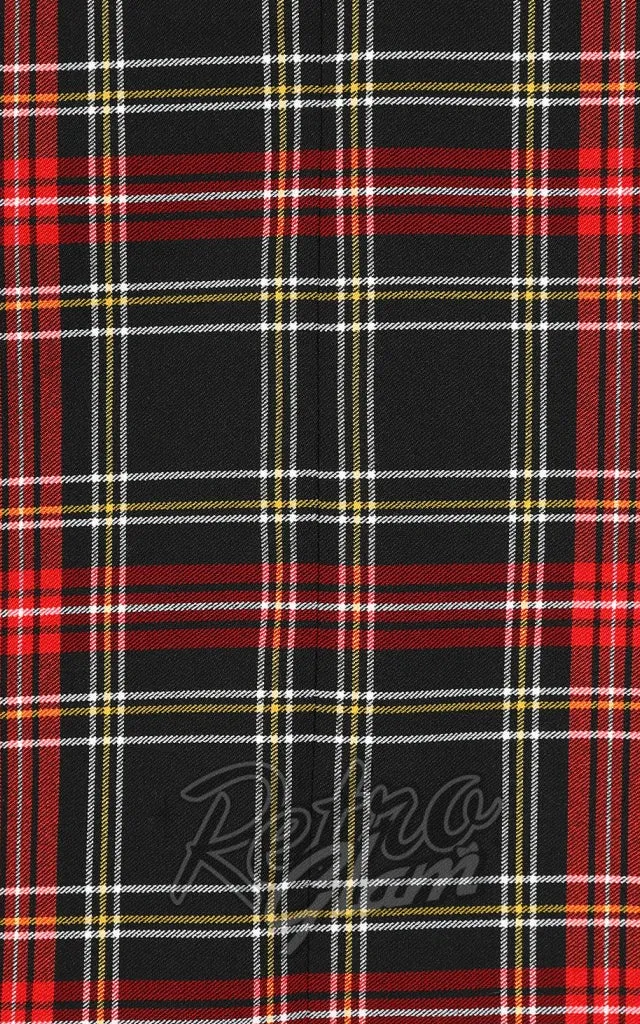 Hell Bunny Smith Tartan Skater Skirt - M & XL left only