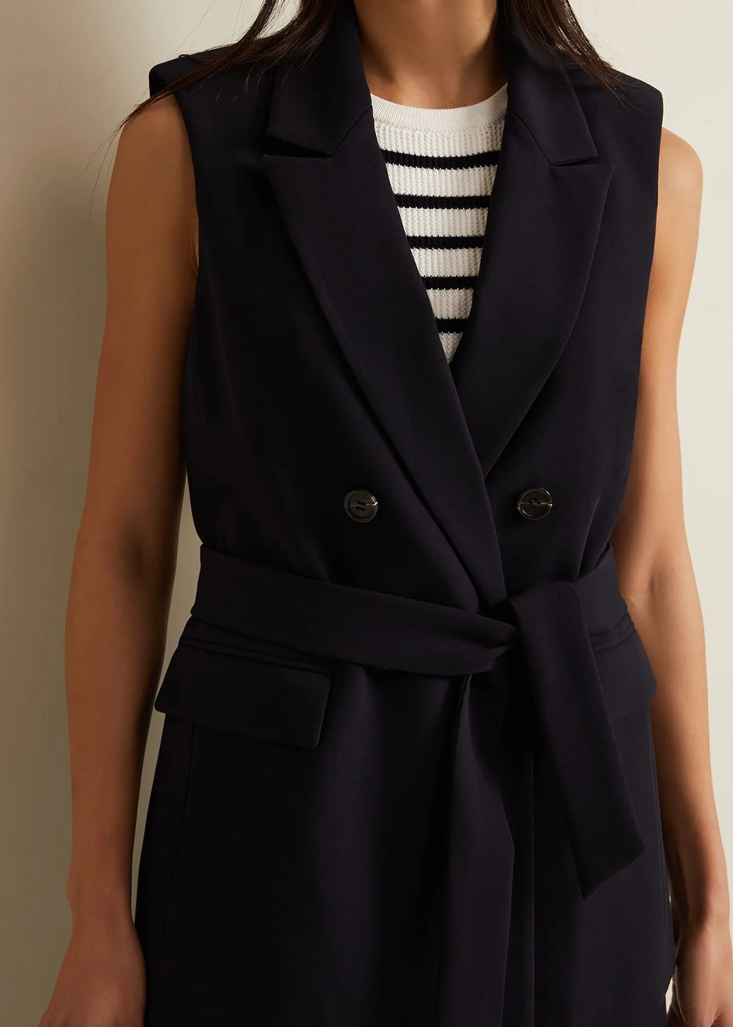 Jade Sleeveless Tailored Waistcoat