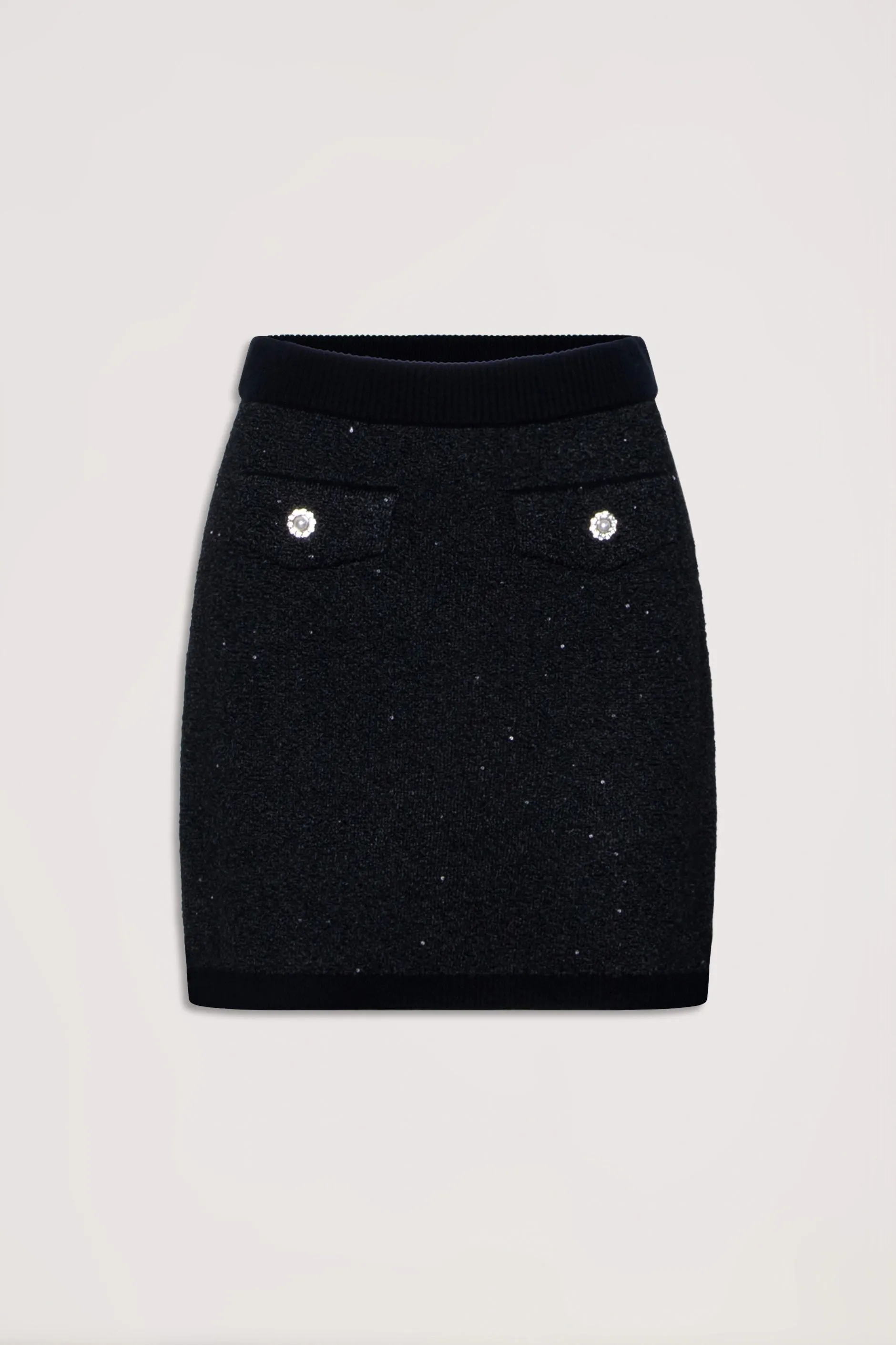 Jane Metallic Knit Mini Skirt