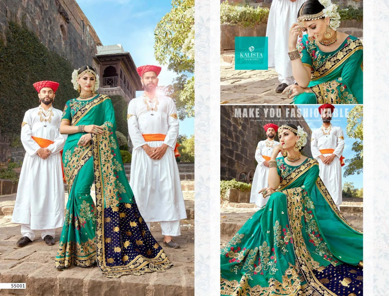 Kalista Fashion Presents Virasat Hits Viscose Fancy Designer Sarees