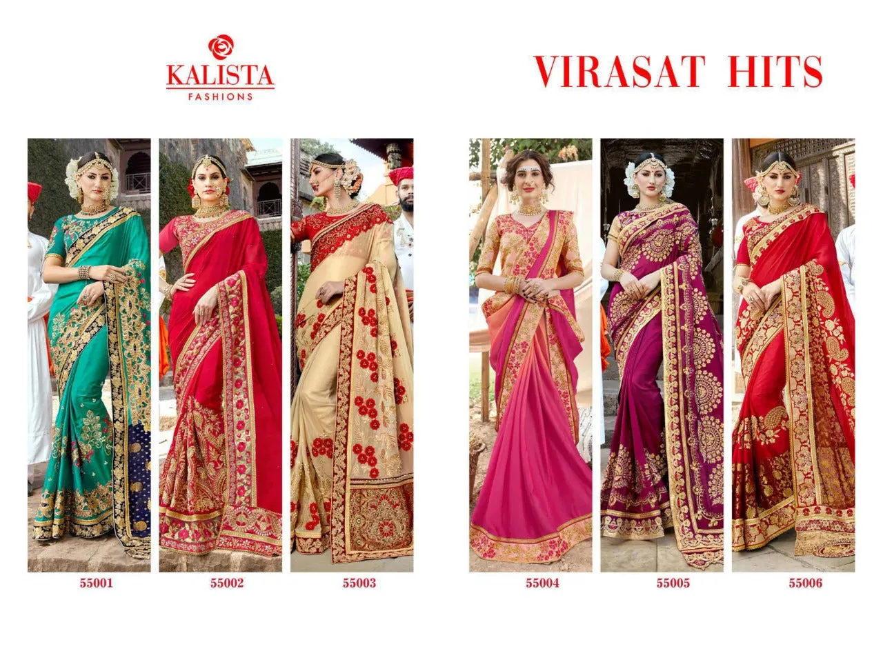 Kalista Fashion Presents Virasat Hits Viscose Fancy Designer Sarees