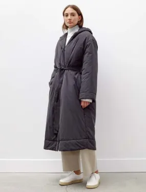 Kariba Belted Wrap Puffer Coat - Black