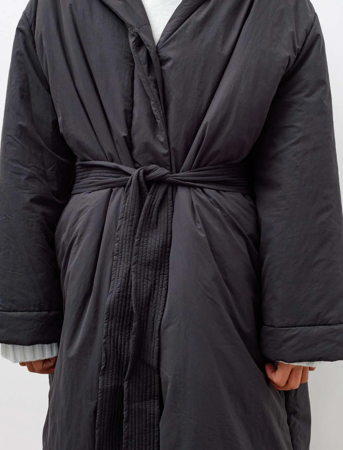 Kariba Belted Wrap Puffer Coat - Black