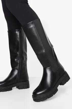 Knee High Chelsea Boots