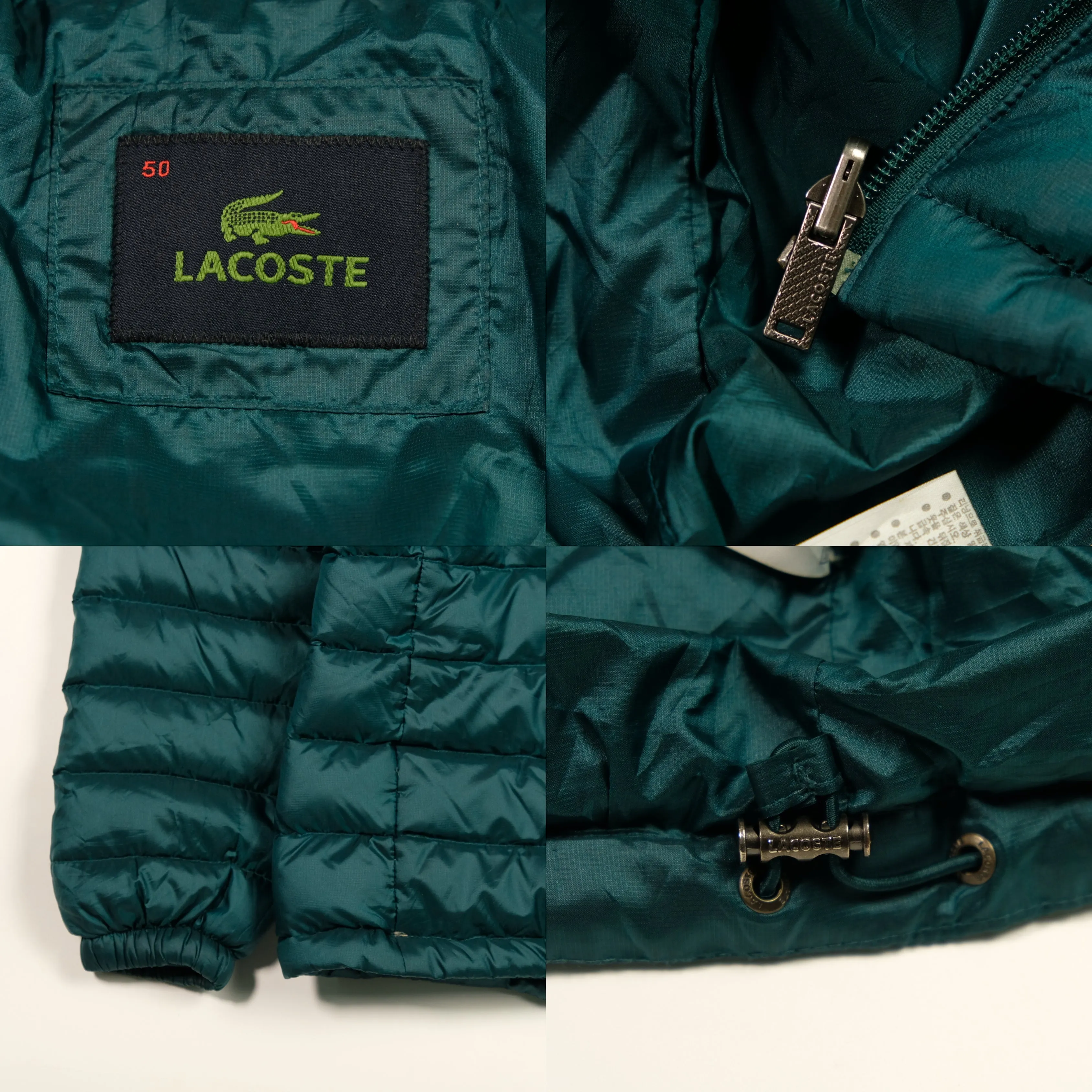 Lacoste Vintage 1990s/2000s Thin Puffer Jacket Medium