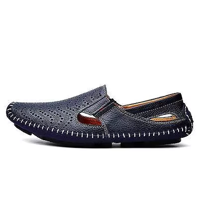 Loafers Genuine Leather Driving Flat Shoes